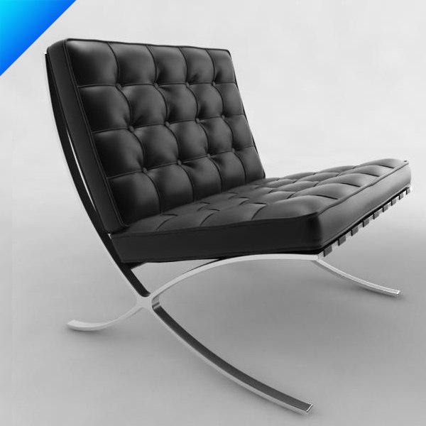 barcelona chair 3d model